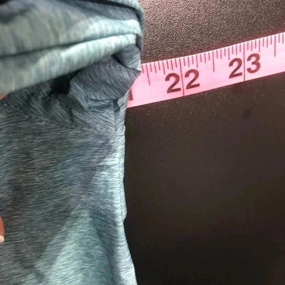 32° Cool Short Anorak Hooded waterproof jacket, pockets, bungee waist, teal - Picture 7 of 10